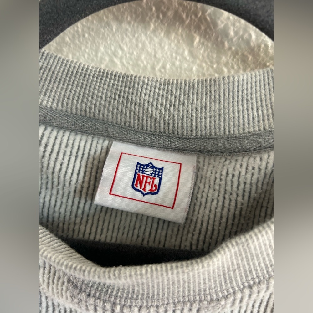 Vintage NFL Denver Broncos Ribbed Knit Crewneck Sweatshirt Mens XL/2XL - Picture 6 of 9